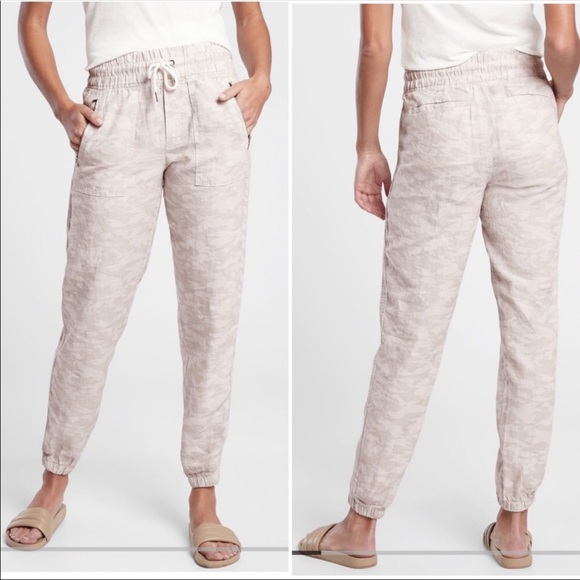 Athleta Pants - Athleta Women’s Camo Cabo Tide Linen Jogger